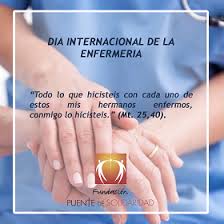 El 12 de mayo el mundo celebra el día internacional de la enfermería, fecha promulgada por la organización mundial de la salud (oms) y conmemorada en a ella se debe el sistema de hospitales de inglaterra. Puente De Solidaridad Conmemoramos El Dia Internacional De La Enfermeria