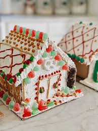 A Christmas Tradition Revisited Gingerbread Houses She Gave It A Go In 2020 Gingerbread House Christmas Traditions Gingerbread