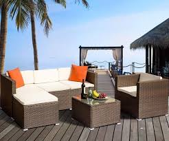 طقم كنب أثاث من الخوص الخوص الفناء المقاطع للحدائق مع وسائد من 4 قطع أثاث من الصين على Topchinasupplier Com