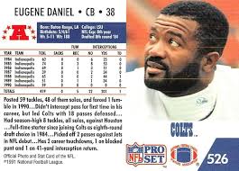 Amazon.com: Football NFL 1991 Pro Set #526 Eugene Daniel #526 EX Colts :  Collectibles & Fine Art