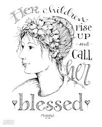 Fill in the blank book for dad; Proverbs 31 Mothers Day Her Children Rise Up 8x10 Art Etsy Bible Art Journaling 8x10 Art Prints Christian Coloring