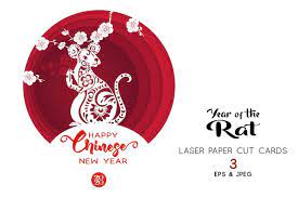 3 Cards For Chinese New Year 2020 Chinese New Year 2020 New Year Symbols Chinese New Year
