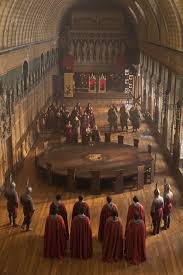 Arthur And The Knights Of The Round Table Every Man Shall Sit At Equal Height At A Round Table To Ensure Equality Merlin Knight Fantasy