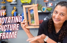 DIY Wood Block Photo Stand - YouTube
