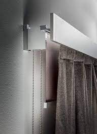 Roll Duo Roller Blind With A Curtain Track System Combined Together Curtain Track System Curtains Modern Roller Blinds
