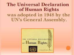 Important document closely linked with peace, a landmark for protecting the rights and dignity of people and beginning of a system. The Universal Declaration Of Human Rights The