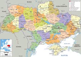 On 20 february 2014 russian federation attacked crimea, ukraine. Large Political And Administrative Map Of Ukraine With Roads Cities And Airports In English Kiev Private Tours