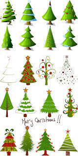 Cartoon Christmas Tree Designs Vector Christmas Tree Design Cartoon Christmas Tree Xmas Crafts