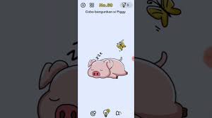 Tutup hidung si piggy dengan jarimu hingga si piggy bangun. Brain Out Level 60 Coba Bangunkan Si Piggy Youtube