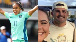 Nathan Cleary and Mary Fowler: Detail in park photos fuel injury  speculation, Penrith Panthers, Matildas