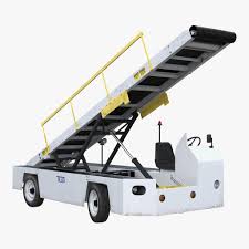 Airport Conveyor Belt Loader Tug 660 3d Model Ad Belt Conveyor Airport Loader Conveyor Airport 3d Model