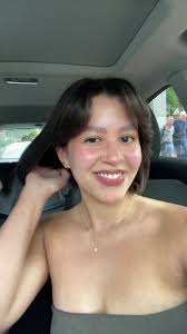 This trend convinced me 💇🏽‍♀️ #fyp #shorthair #bob #curtainbangs