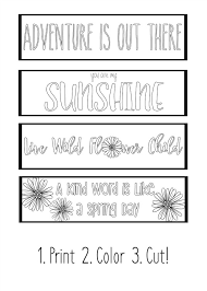 These printable bookmarks that you can color in make a fun valentine gift, or give them to your friends any time! Printable Spring Bookmarks Coloring Page Yellowblissroad Com
