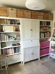 Kabinett Rosa Ordner Und Korbe Ikea Ikea Hemnes Sekretarin Hack Kabinett Rosa Ordn Ikea Furniture Makeover Furniture Makeover Sewing Room Inspiration