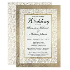 Elegant Modern White Faux Gold Swirls Glam Wedding Card Invitations Custom Unique Diy Personalize Occasions Wedding Cards Wedding Invitations Glam Wedding