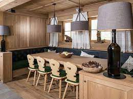 Arredo Tirolese Design Della Sala Da Pranzo Design Rustico Da Cucina Arredamento Chalet
