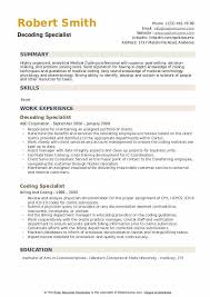 Your medical coding specialist resume should show you have the right skills. Coding Specialist Resume Samples Qwikresume