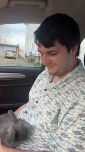 Celebrating international rabbit day with adopted pet