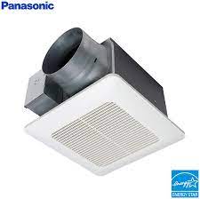 Ventilation fan noise is rated in sones.three or four sones is about as loud as a quiet conversation.six sones is very loud.any fan with a sone rating panasonic exhaust fans. Panasonic Fv 1115vq1 Whisperceiling Dc Ventilation Fan 110 130 150 Cfm Amazon Com