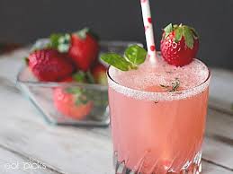 Skinny strawberry basil margarita serves: Strawberry Basil Spritzer Eat Picks