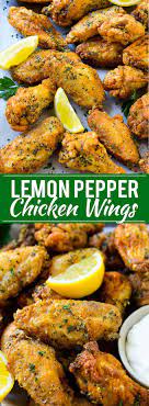 I feel that party wings are easier to eat and cook more evenly than whole chicken wings. Lemon Pepper Chicken Wings Fried Chicken Wings Lemon Pepper Wings Chicken Wing Recipes Fried Lemon Pepper Chicken Wings Recipe Stuffed Peppers