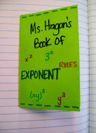 Math Love Ms Hagans Book Of Exponent Rules