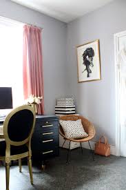 Chic contemporary dressing room in black and white color scheme. My Combined Office And Dressing Room For Now Swoon Worthy Black Gold Bedroom Home Office Chairs Cheap Office Chairs