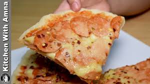 Pepperoni Pizza Without Oven Tawa Pan Pizza Recipe Kitchen With Amna Pizza Recipes Recipes Pan Pizza