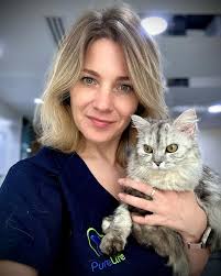 This cat has a chronic stage of uveitis. A severe rubeosis iridis is  present and lymphoidal hyperplasia is evident(lymphoid follicles can be  seen within the iris tissue as grey circular lesions).