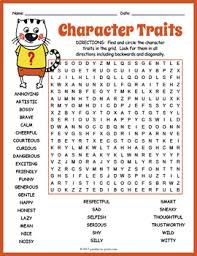 Character Traits Worksheet Character Traits Word Search Fun Tpt In 2020 Emotion Words Character Trait Character Trait Worksheets