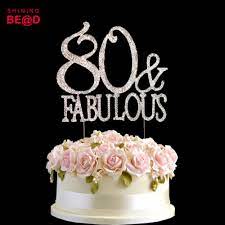 Includes 10 fun birthday cake toppers and decoration ideas, plus free printables. 10 Pcs Lot 80 And Fabulous Cake Topper Birthday Cake Topper 80th Birthday Party Happy 80th Cake Topper Lot Lot Party Party Partylot 10 Aliexpress
