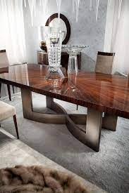 Giorgio Collection Rectangular Table In Brazilian Rosewood High Gloss Finish Dining Table Design Modern Luxury Dining Tables Modern Dining Table