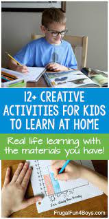 Activities For Kids To Learn At Home With Materials You Have Frugal Fun For Boys And Girls Indoor Activities For Kids Activities For Kids Creative Activities For Kids