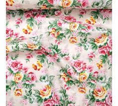 If you're looking for flowers with a gorgeous hue and lively feeling, try various pink flowers. Ivory With Pink Yellow Flowers Printed Poly Cotton Fabric 115cm 406 Dd