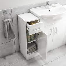 Get free shipping on qualified white bathroom wall cabinets or buy online pick up in store today in the bath department. 300mm Bathroom Storage Unit White Classic Better Bathrooms