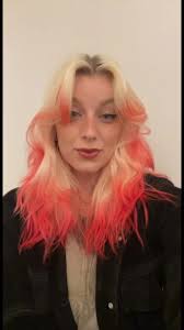 Red Hair and Black Dyed Ends