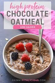 Here's a good option to use oats, that is, in the form of making oats roti. High Protein Chocolate Oatmeal Gf Low Calorie Skinny Fitalicious