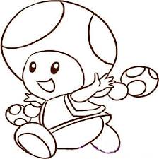 Free printable toad coloring pages. Super Mario Toad Coloring Pages Ovnoconwitt