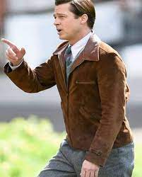 Brad Pitt Allied Leather Jacket