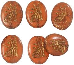 Buy Raven S Journey Czech Glass Beads Egyptian Cat Oval Coin 15 5mm Orange Opaline With Dark Bronze Wash 6 Pieces Online In Taiwan B07txlst5g