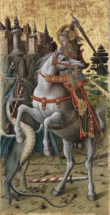 George and the dragon by painter raphael 1505 fine art poster repro free shipping heritageposters $ 16.85 free shipping goldlfinch painting by carel fabritius goldfinch art goldfinch print wallbuddy $ 4.97 free shipping artcanvas saint george and the dragon 1506 by raphael canvas art print. Home Garden Saint George And The Dragon White Horse Princess Painting By Raphael Repro Vintage Sea Life Home Decor Posters Prints