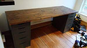 Need a manual for your ikea alex desk? Custom Desk Ikea Diy Desk Built In With Ikea Alex Desk Drawer Hack Hydrangea Treehouse Cardetarell