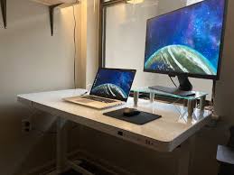For example, if you simply want a space to do basic tasks and display decorative objects, a glass writing desk with drawers may be all you need. Flexispot Comhar All In One Standing Desk Review Make Tech Easier