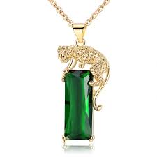 1.20ct princess cut green emerald eternity wedding band ring 14k yellow gold fn. Big Green Stone Leopard Animal Emerald Pendant Gold Plated Necklace For Men Women Buy Emerald Pendant Necklace Big Green Stone Necklace Leopard Animal Necklace Product On Alibaba Com