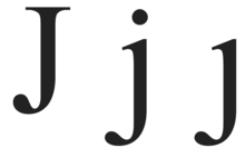 Kids practice writing capital and lowercase j in cursive on this third grade writing worksheet by tracing the letters, then writing their own. Dotless J Wikipedia