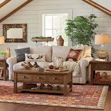 Decorate your hunting lodge up in style!. Hunting Lodge Inspired Home Living Room Homebnc