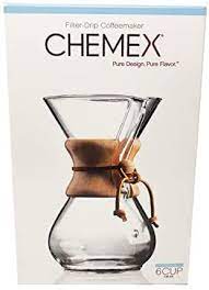 Amazon Com Chemex Pour Over Glass Coffeemaker Classic Series 6 Cup Exclusive Packaging Office Prod In 2021 Pour Over Coffee Maker Coffee Maker Pour Over Coffee