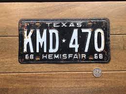 Vintage 1968 Texas License Plate Barn Art Rustic Decor Etsy Old License Plates Barn Art License Plate
