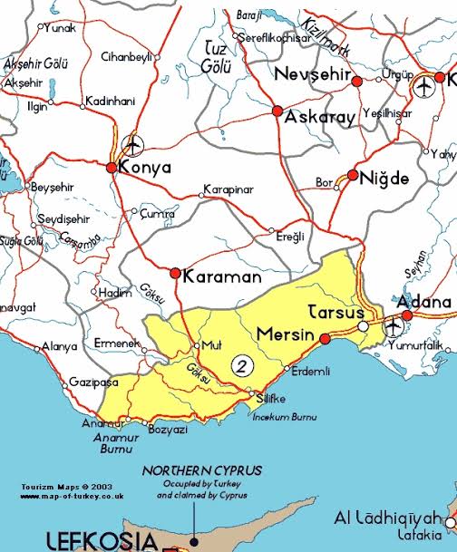 alanya mersin haritası ile ilgili görsel sonucu"