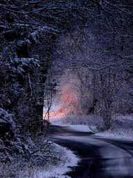 Winter Night Road Mobile Wallpaper Winter Scenery Winter Landscape Winter Pictures